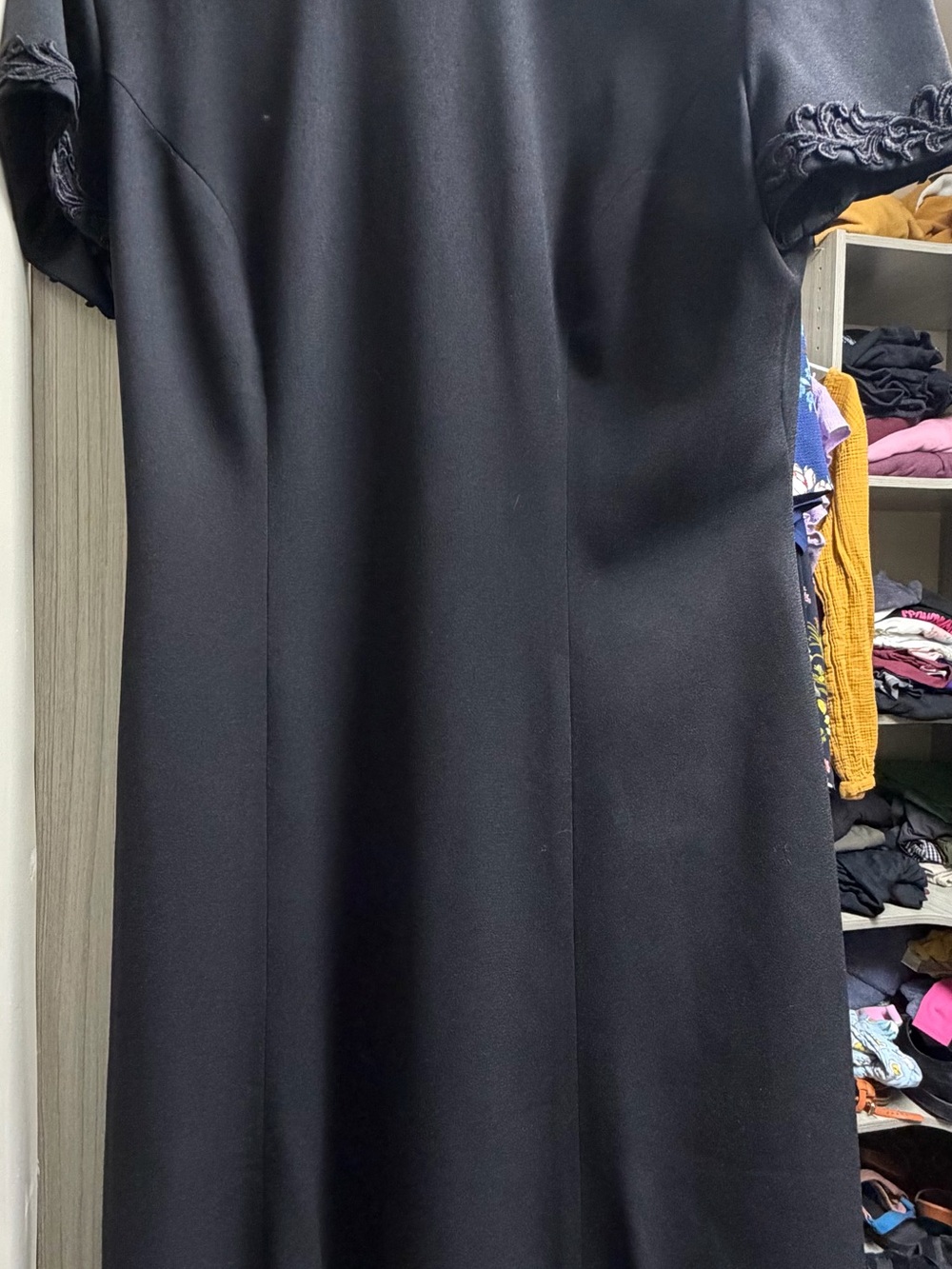 Liz Claiborne Black Dress with Short Sleeves